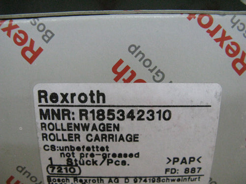R185342310 R18534232X Bosch Rexroth Roller Runner Block Linear Motion Bearings