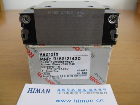 R162121420 Bosch REXROTH RUNNER BLOCK LINEAR BEARING