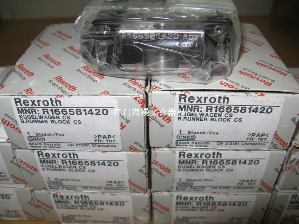 R166589420 Bosch Rexroth Runner Block Ball Carriage Linear Motion Bearings