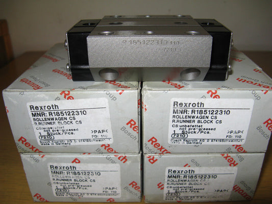 R185122210 R18512222X Bosch Rexroth Roller Runner Block Linear Motion Bearings