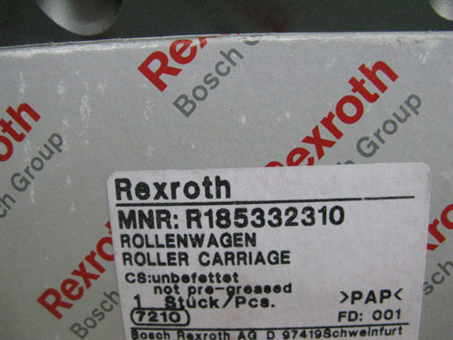 R185332310 R18533232X Bosch Rexroth Roller Runner Block Linear Motion Bearings