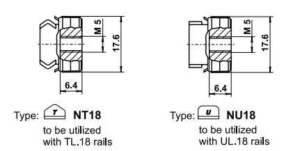 NT18 NTE18 ROLLON Compact Rail linear guides ball bearing roller slider