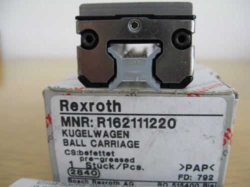 R162111220 Bosch REXROTH RUNNER BLOCK LINEAR BEARINGS