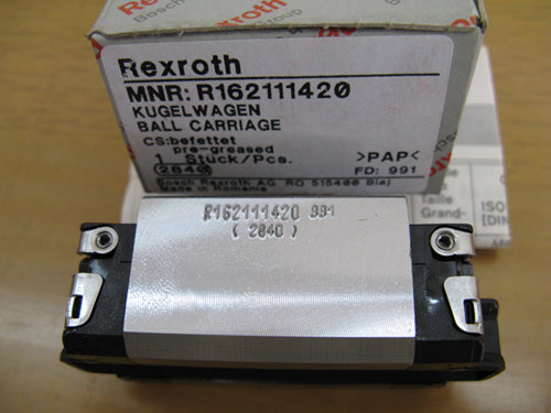 R162112420 Bosch REXROTH RUNNER BLOCK LINEAR BEARINGS