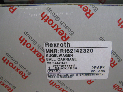 R162142320 Bosch REXROTH RUNNER BLOCK Ball LINEAR BEARINGS