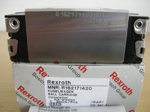 R162171420 Bosch REXROTH RUNNER BLOCK Ball LINEAR BEARINGS