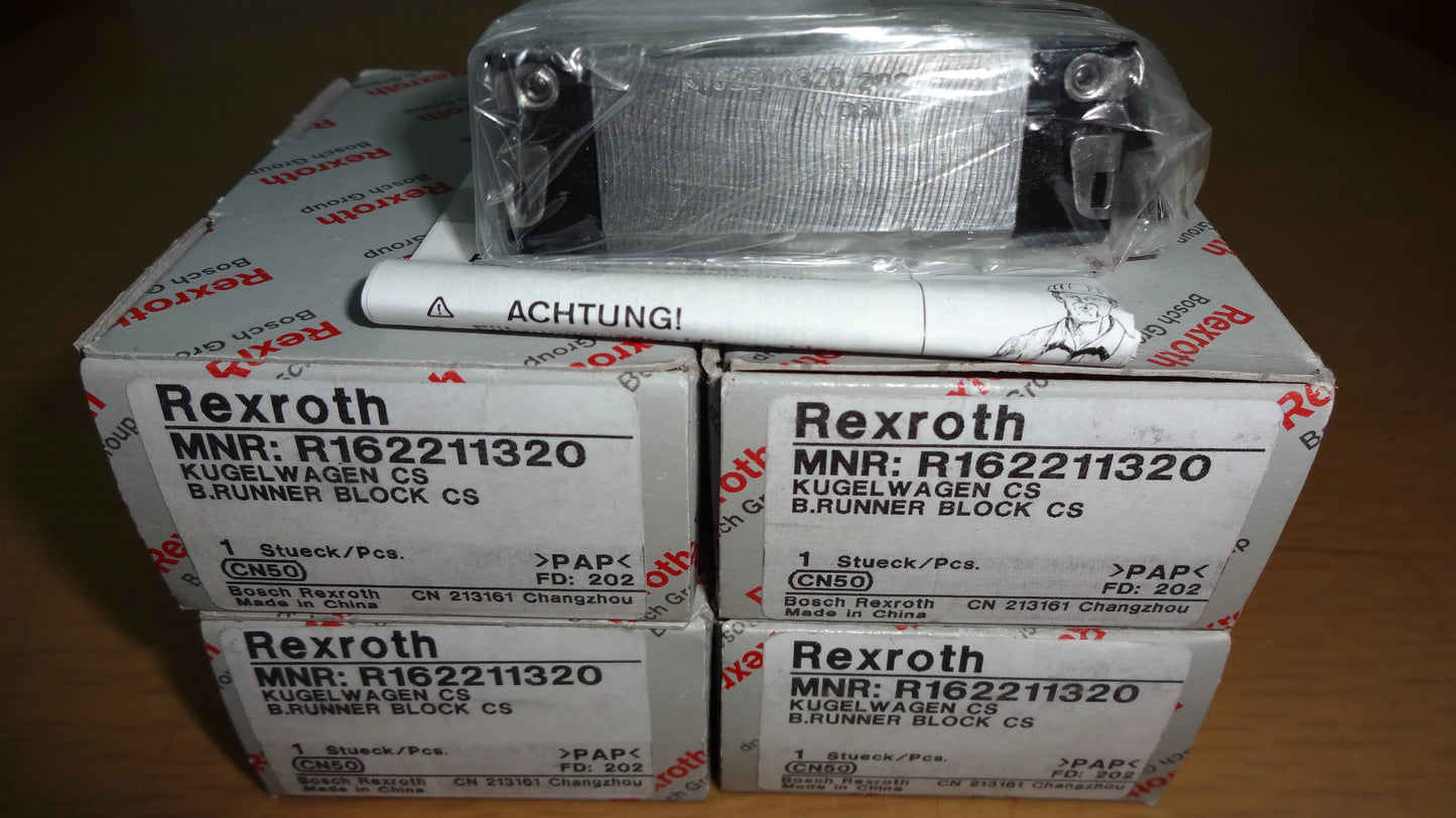 R162219320 BOSCH REXROTH RUNNER BLOCK BALL LINEAR BEARINGS