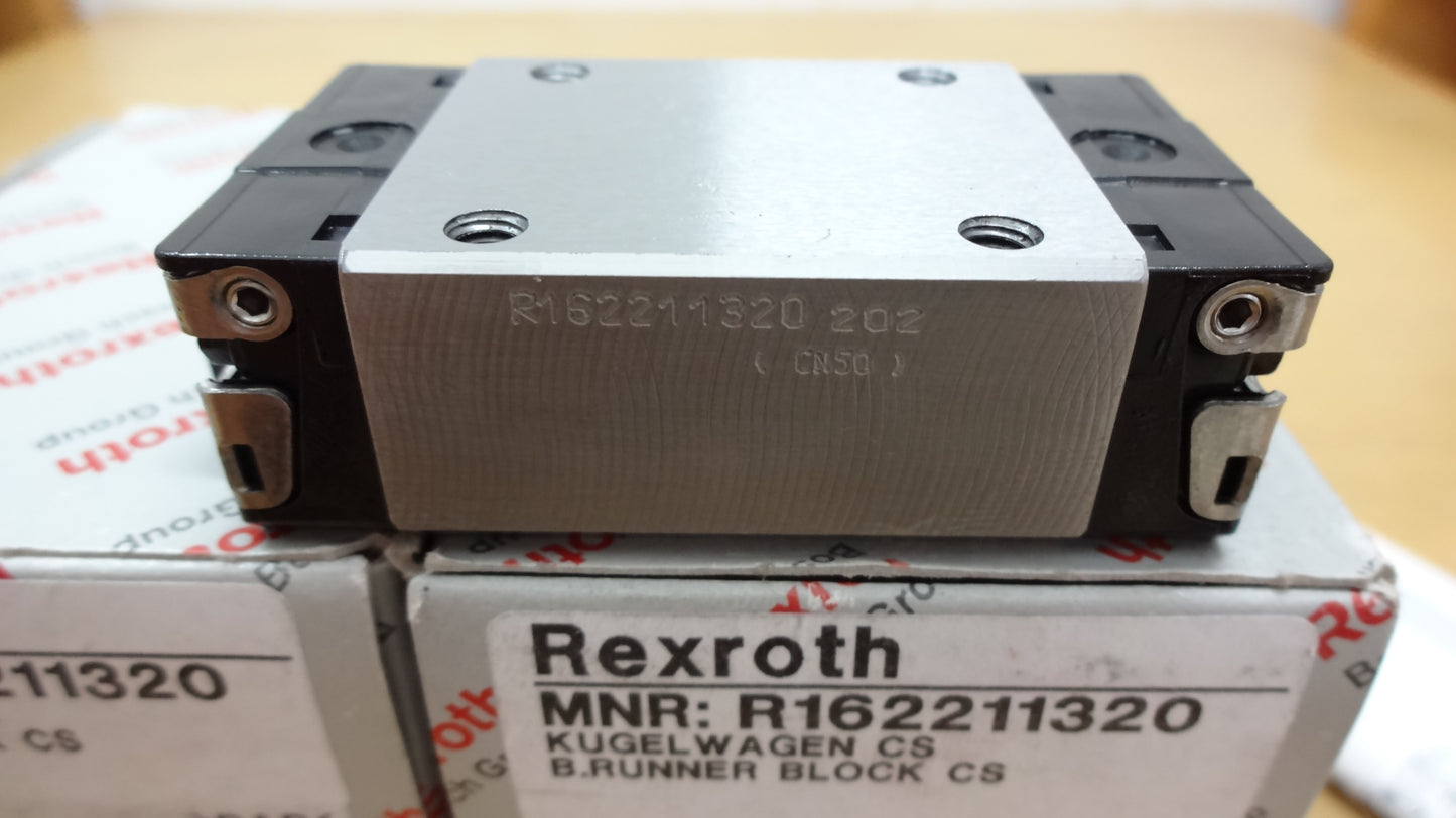 R162211320 BOSCH REXROTH RUNNER BLOCK BALL LINEAR BEARINGS