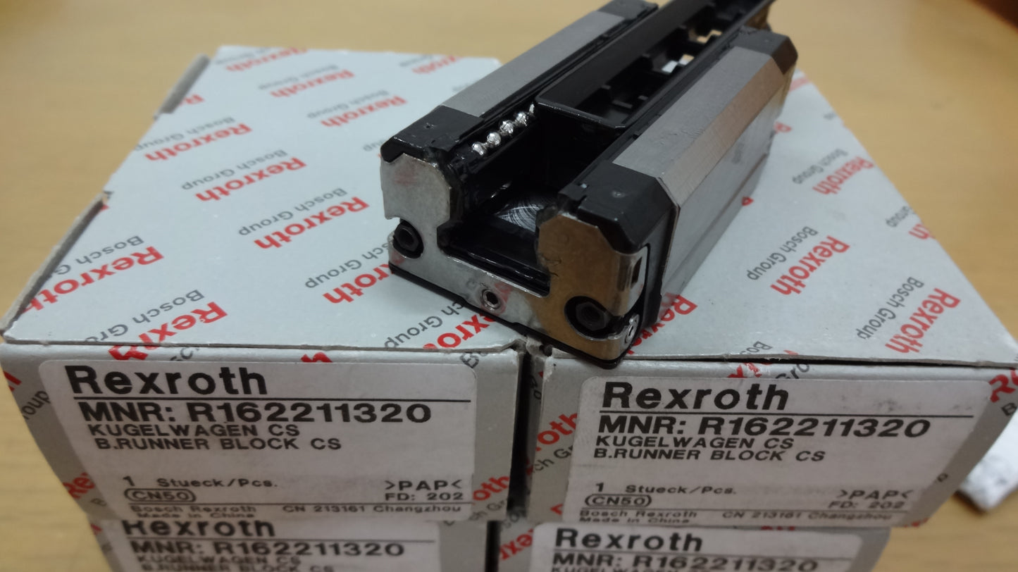 R162211320 BOSCH REXROTH RUNNER BLOCK BALL LINEAR BEARINGS