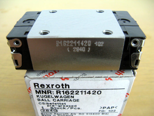 R162211420 BOSCH REXROTH RUNNER BLOCK LINEAR BEARINGS