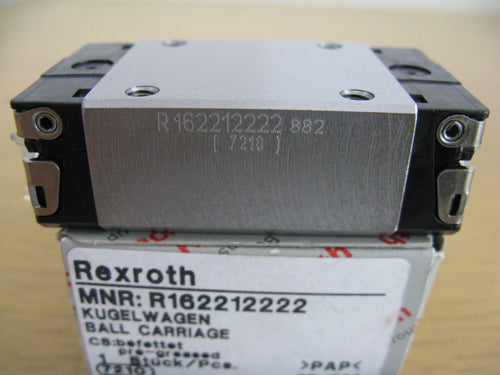 R162212222 BOSCH REXROTH RUNNER BLOCK BALL LINEAR BEARINGS