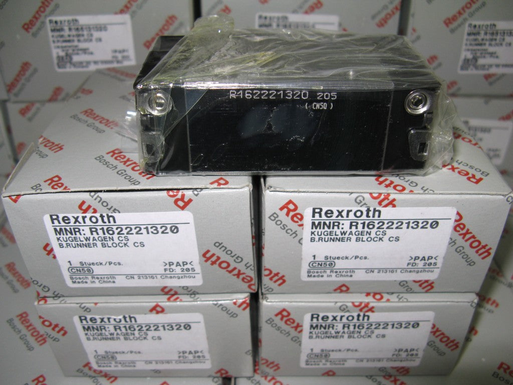 R162221220 BOSCH REXROTH RUNNER BLOCK BALL LINEAR BEARINGS