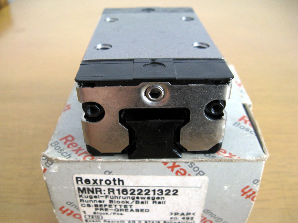 R162221322 BOSCH REXROTH RUNNER BLOCK BALL LINEAR BEARINGS