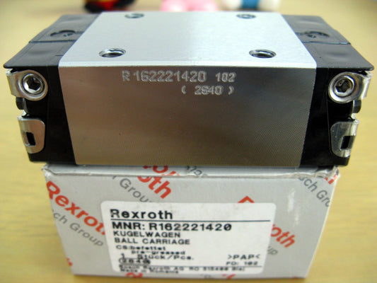 R162221420 BOSCH REXROTH RUNNER BLOCK BALL LINEAR BEARINGS