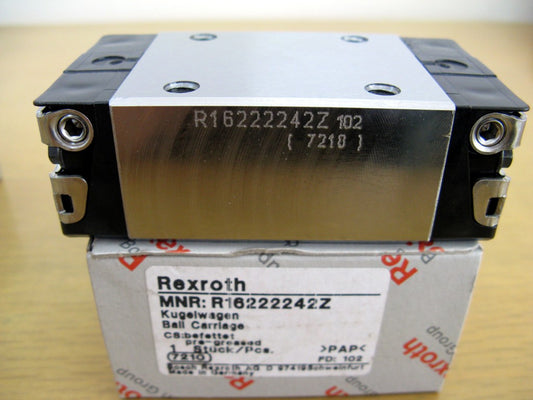 R16222242Z BOSCH REXROTH RUNNER BLOCK BALL LINEAR BEARINGS