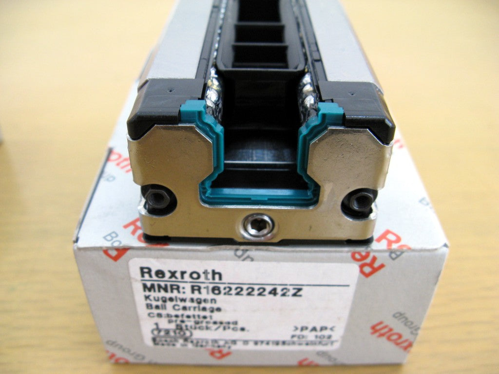 R16222242Z BOSCH REXROTH RUNNER BLOCK BALL LINEAR BEARINGS