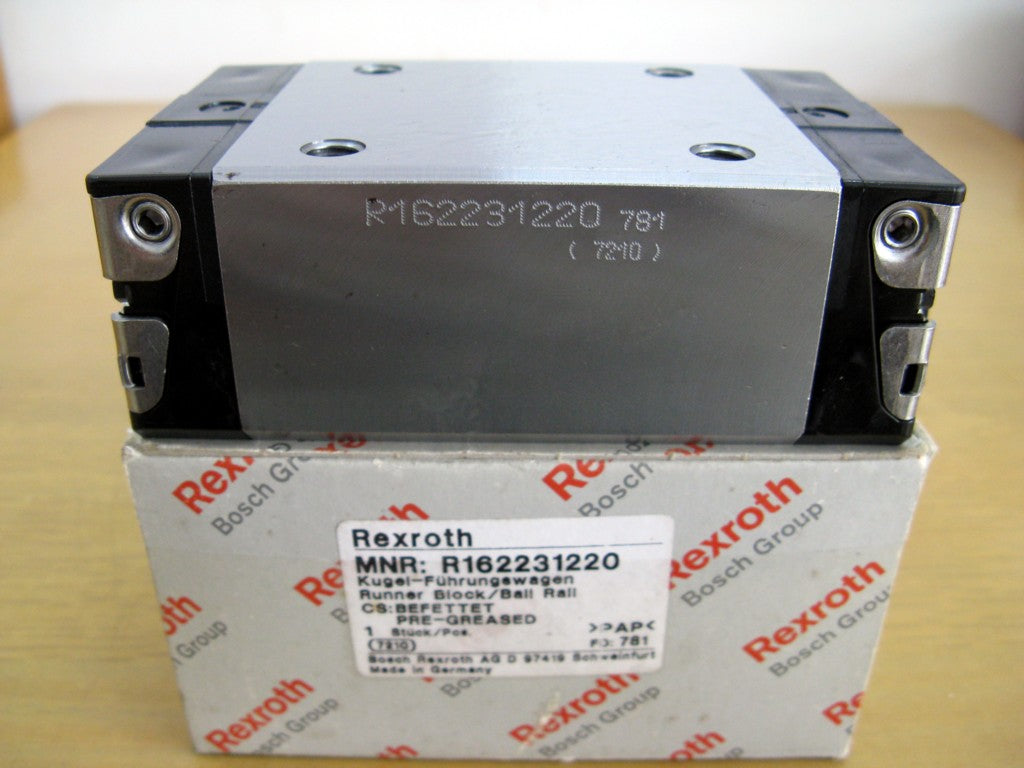 R162231220 BOSCH REXROTH RUNNER BLOCK BALL LINEAR BEARINGS