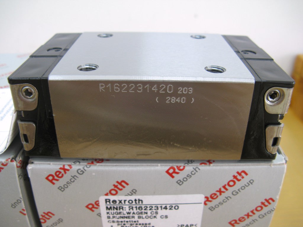 R162239420 BOSCH REXROTH RUNNER BLOCK BALL LINEAR BEARINGS