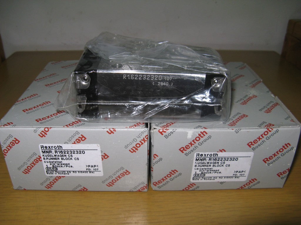 R162232320 BOSCH REXROTH RUNNER BLOCK BALL LINEAR BEARINGS