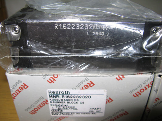 R162232320 BOSCH REXROTH RUNNER BLOCK BALL LINEAR BEARINGS