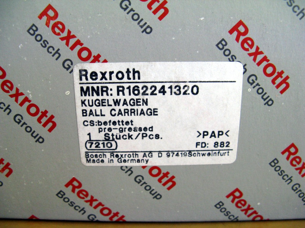 R162241220 BOSCH REXROTH RUNNER BLOCK BALL LINEAR BEARINGS