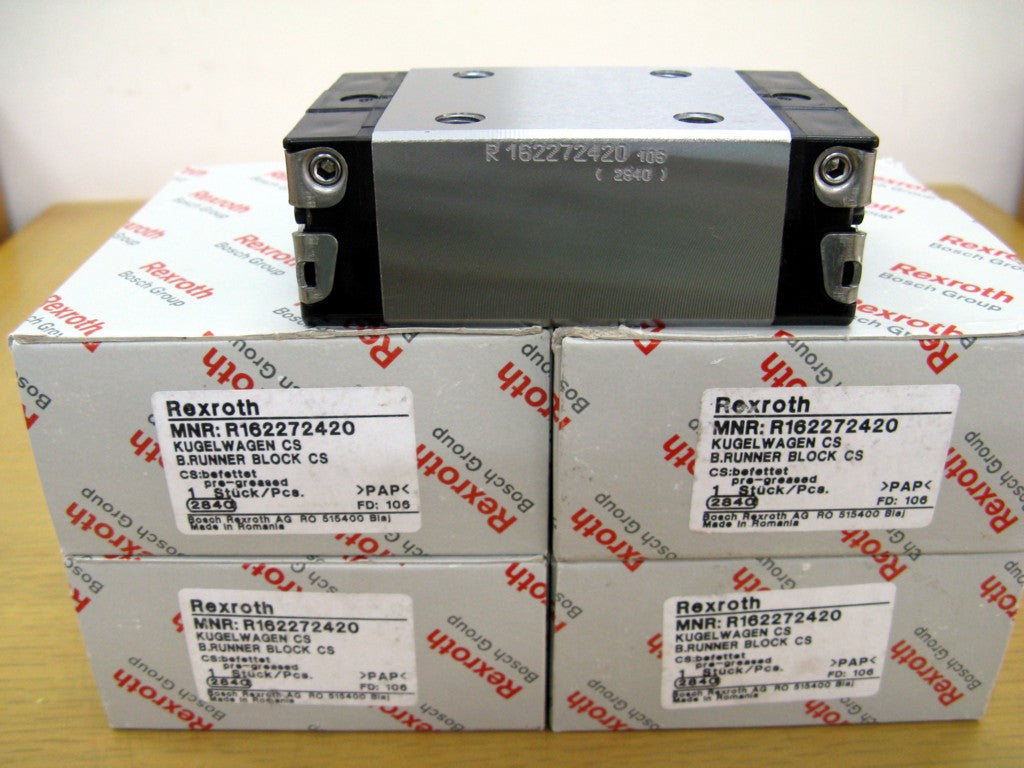 R162279420 BOSCH REXROTH RUNNER BLOCK BALL LINEAR BEARINGS