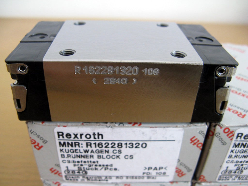 R162282220 BOSCH REXROTH RUNNER BLOCK BALL LINEAR BEARINGS