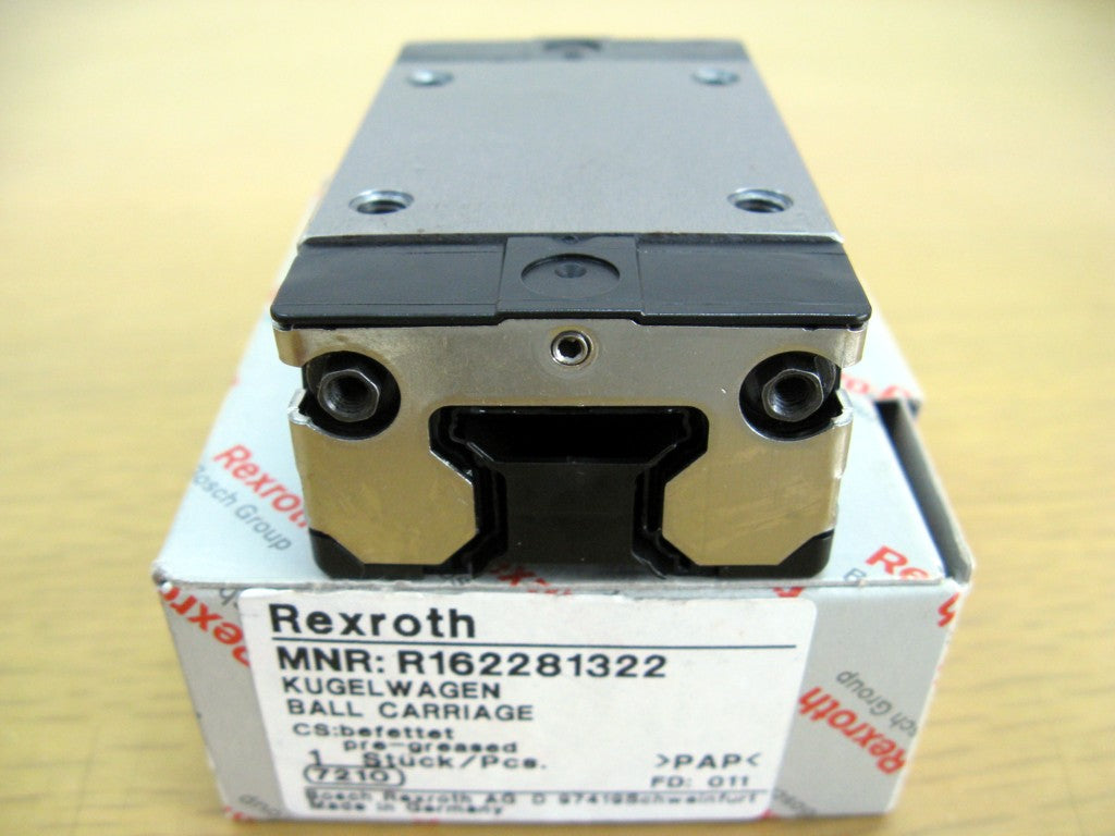 R162281322 BOSCH REXROTH RUNNER BLOCK BALL LINEAR BEARINGS