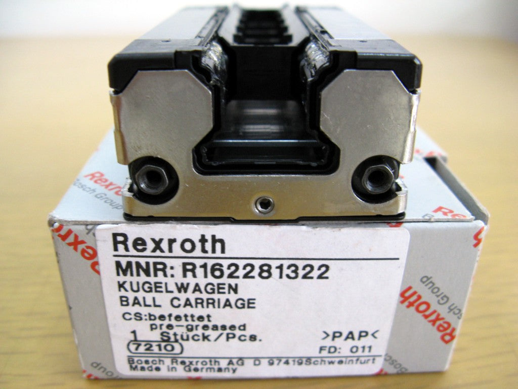 R162281322 BOSCH REXROTH RUNNER BLOCK BALL LINEAR BEARINGS