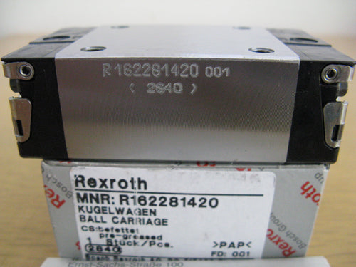 R162289420 BOSCH REXROTH RUNNER BLOCK BALL LINEAR BEARINGS