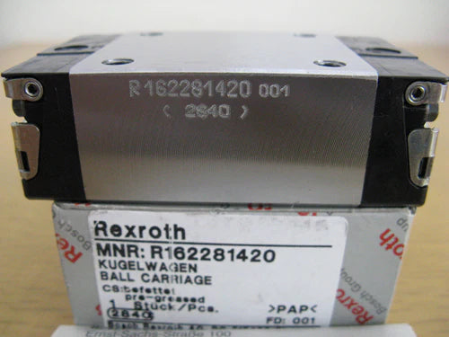 R162281420 BOSCH REXROTH RUNNER BLOCK BALL LINEAR BEARINGS