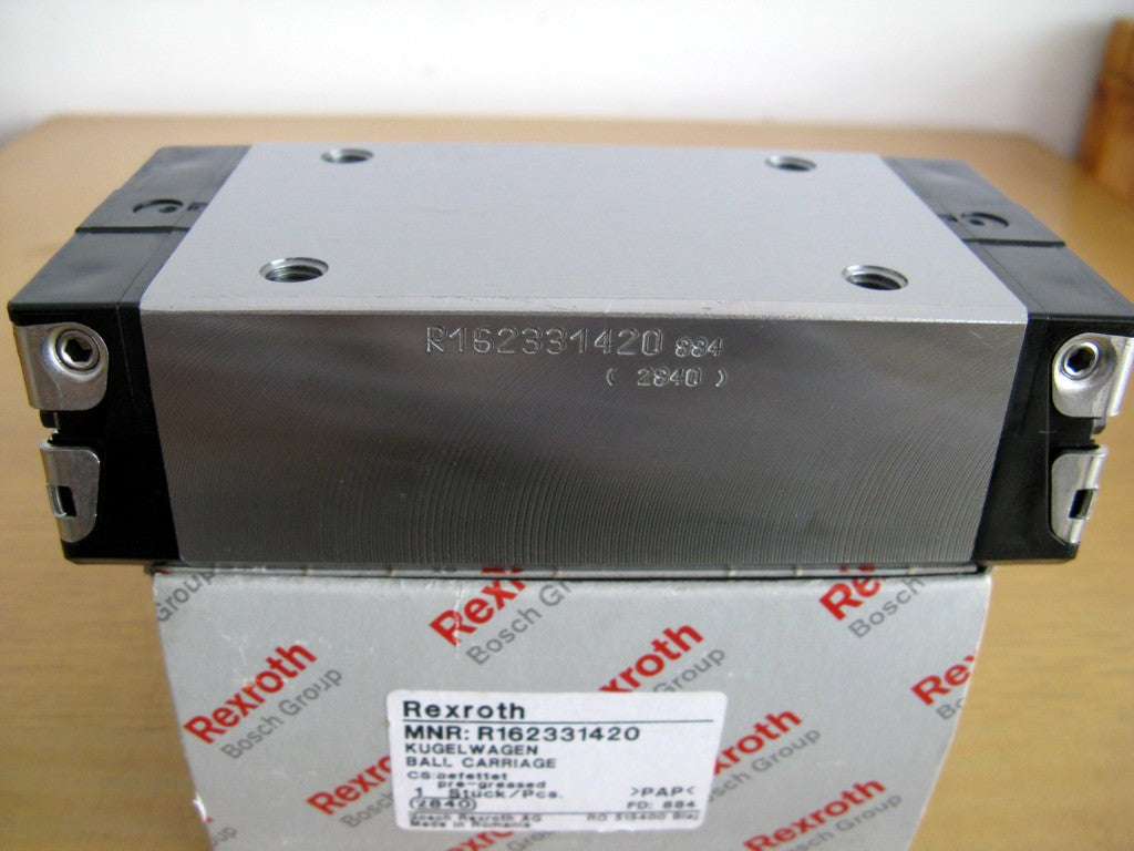 R162339420 BOSCH REXROTH RUNNER BLOCK BALL CARRIAGE LINEAR BEARINGS