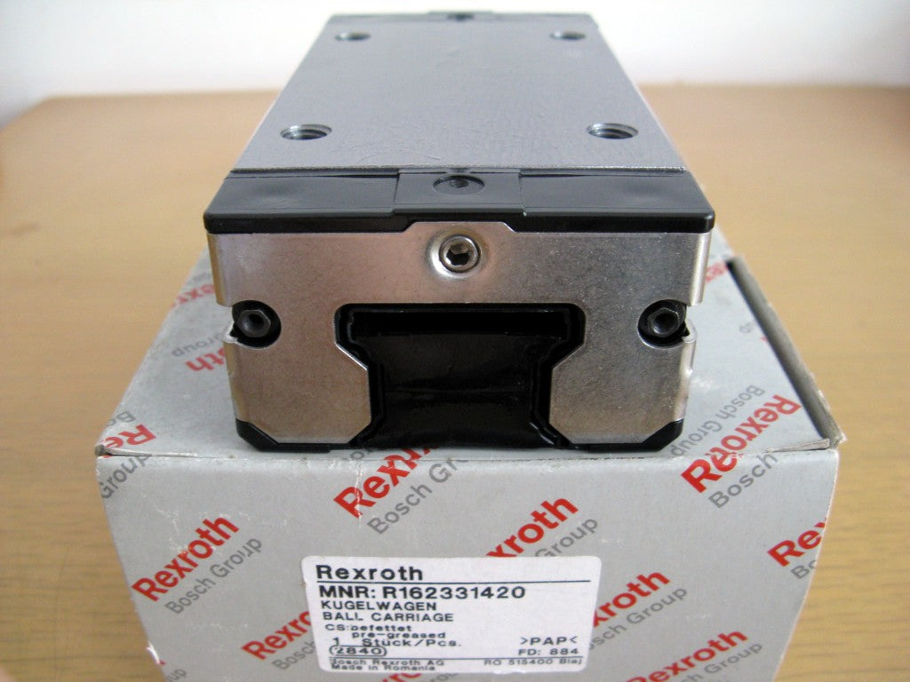 R162339420 BOSCH REXROTH RUNNER BLOCK BALL CARRIAGE LINEAR BEARINGS