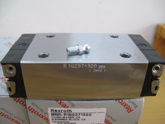 R162371320 BOSCH REXROTH RUNNER BLOCK BALL CARRIAGE LINEAR BEARINGS