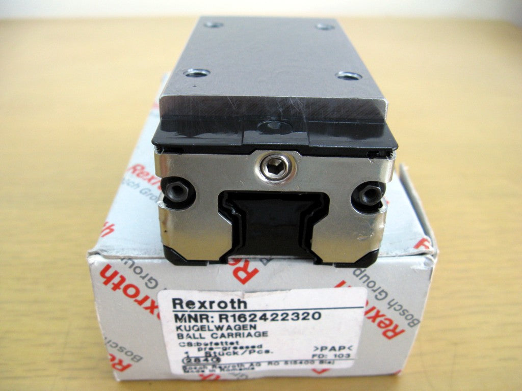 R162422320 BOSCH REXROTH RUNNER BLOCK BALL CARRIAGE LINEAR BEARINGS