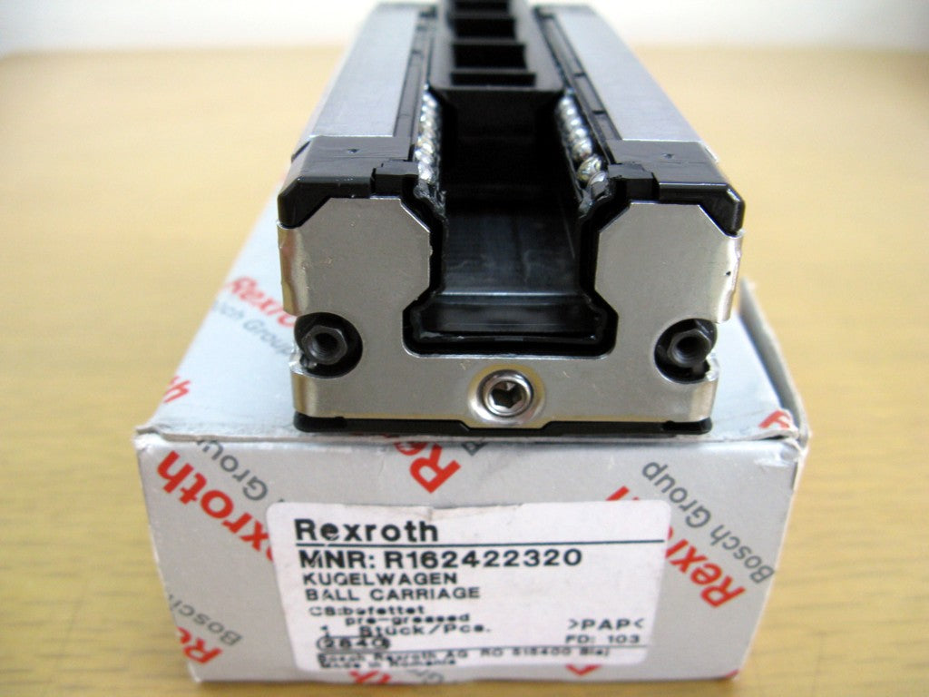 R162422320 BOSCH REXROTH RUNNER BLOCK BALL CARRIAGE LINEAR BEARINGS