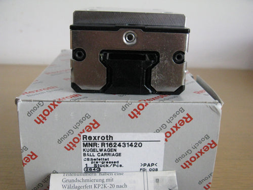 R162439420 BOSCH REXROTH RUNNER BLOCK BALL CARRIAGE LINEAR BEARINGS