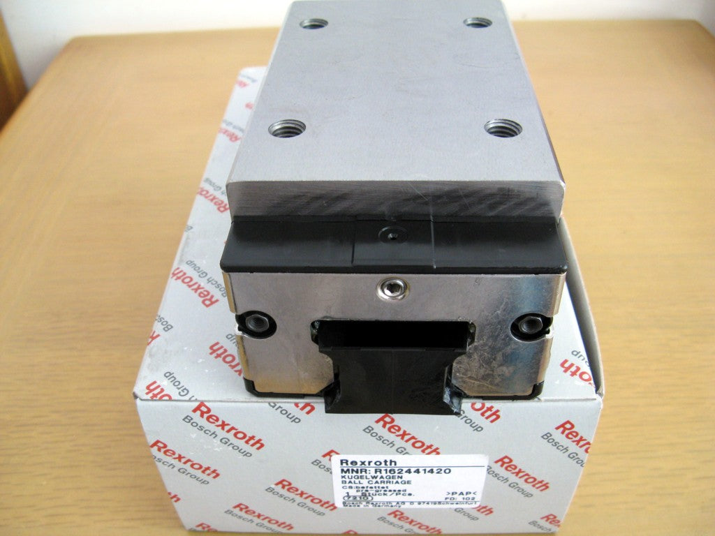 R162449420 BOSCH REXROTH RUNNER BLOCK BALL CARRIAGE LINEAR BEARINGS