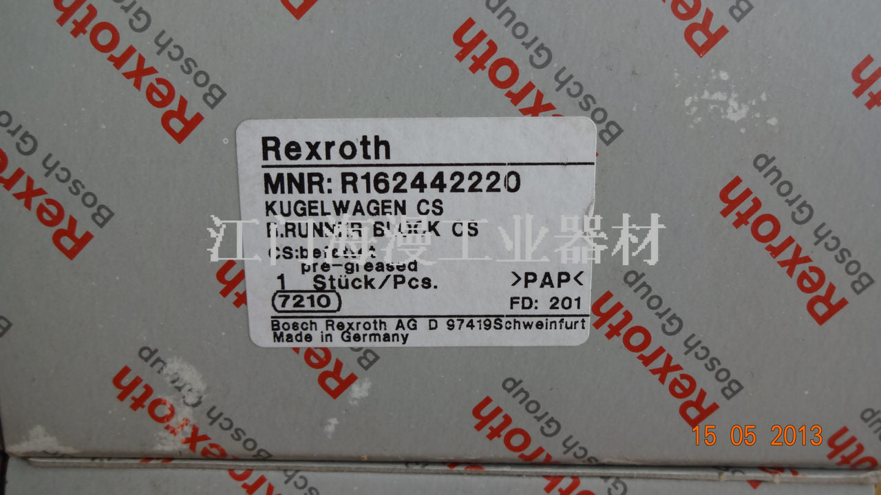 R162442220 BOSCH REXROTH RUNNER BLOCK BALL CARRIAGE LINEAR BEARINGS