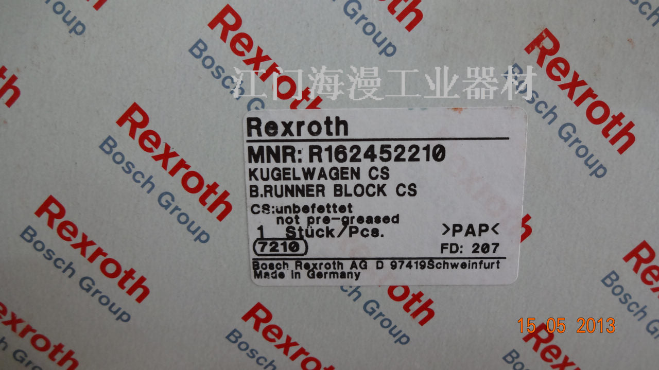 R162452210 BOSCH REXROTH RUNNER BLOCK BALL CARRIAGE LINEAR BEARINGS