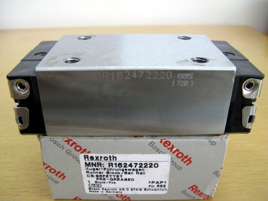 R162472220 BOSCH REXROTH RUNNER BLOCK BALL CARRIAGE LINEAR BEARINGS