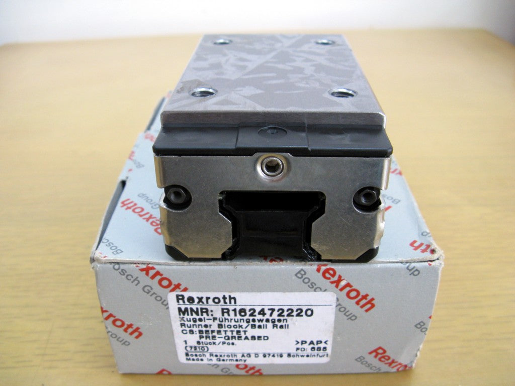 R162472220 BOSCH REXROTH RUNNER BLOCK BALL CARRIAGE LINEAR BEARINGS