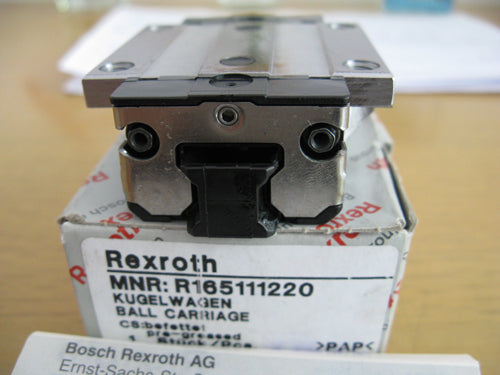 R165111220 BOSCH REXROTH RUNNER BLOCK BALL CARRIAGE LINEAR BEARINGS