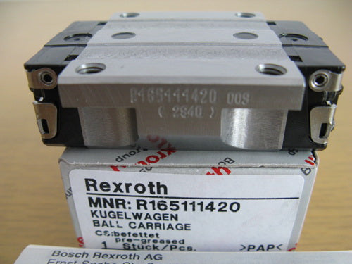 R165119420 BOSCH REXROTH RUNNER BLOCK BALL CARRIAGE LINEAR BEARINGS