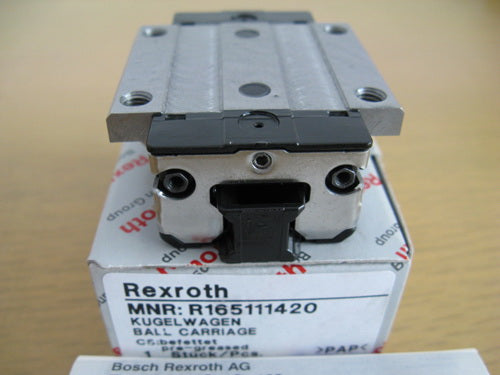 R165119420 BOSCH REXROTH RUNNER BLOCK BALL CARRIAGE LINEAR BEARINGS