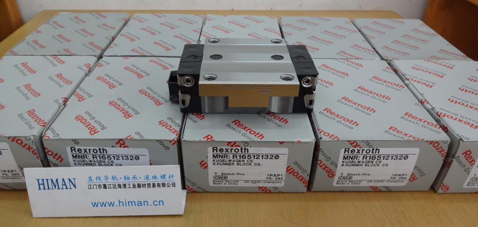 R165121320 BOSCH REXROTH RUNNER BLOCK LINEAR BEARINGS