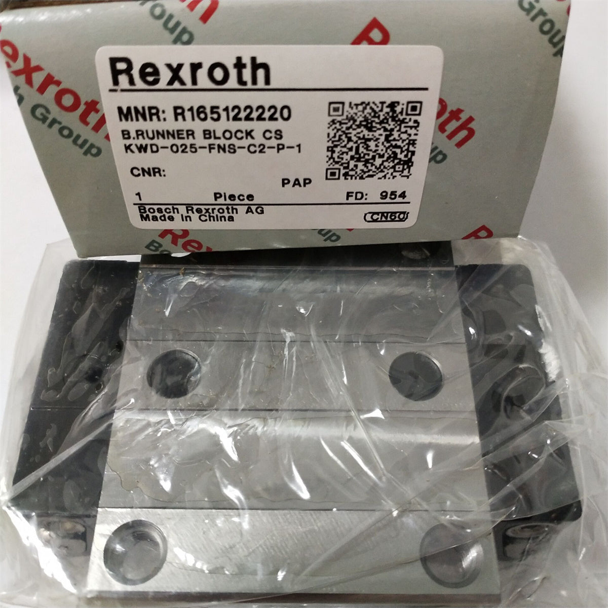 R165122220 BOSCH REXROTH RUNNER BLOCK LINEAR BEARINGS