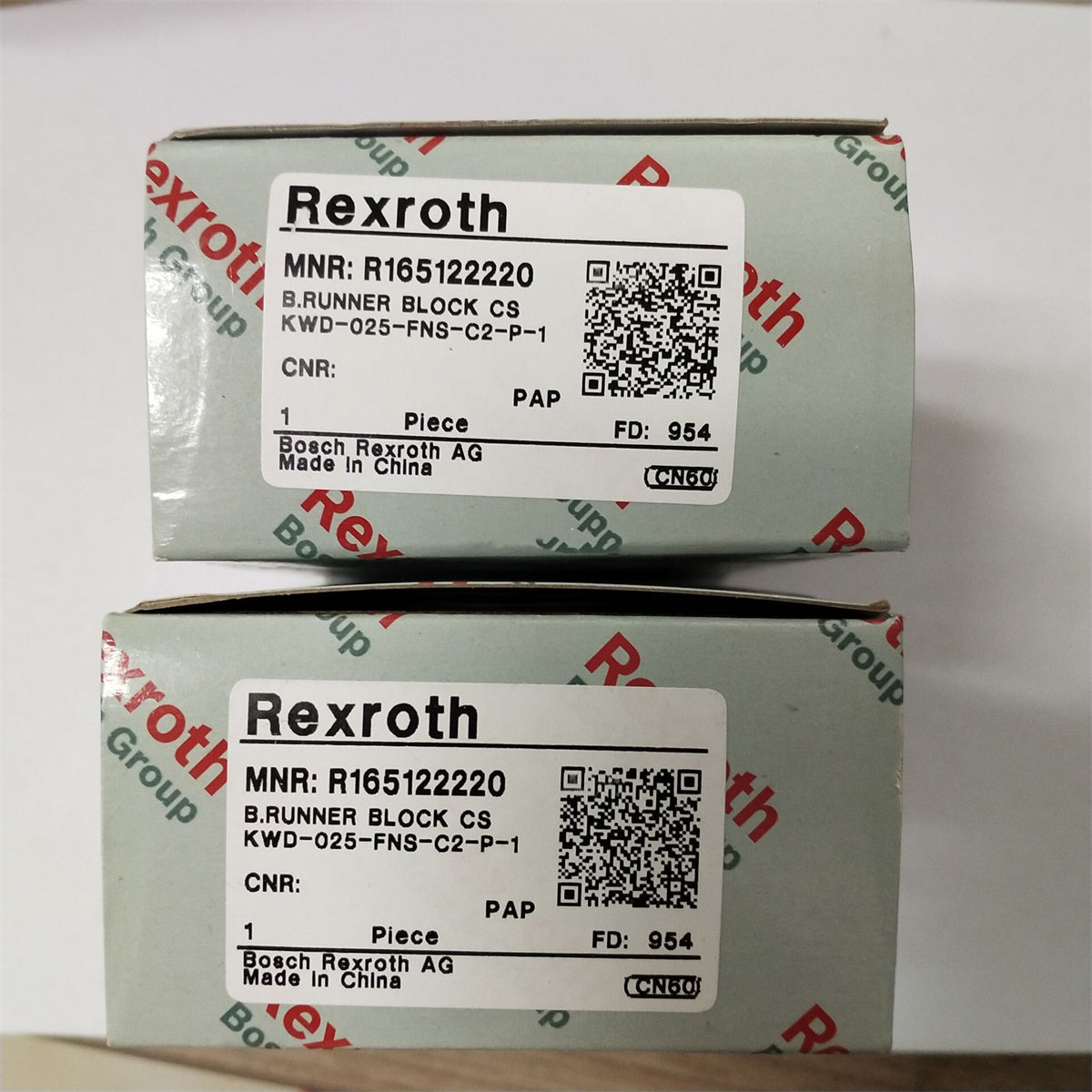 R165122220 BOSCH REXROTH RUNNER BLOCK LINEAR BEARINGS