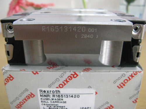 R165139420 BOSCH REXROTH RUNNER BLOCK BALL CARRIAGE LINEAR BEARINGS