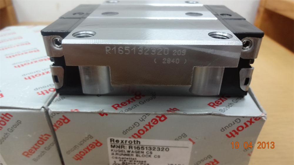 R165139320 BOSCH REXROTH RUNNER BLOCK BALL CARRIAGE LINEAR BEARINGS ...